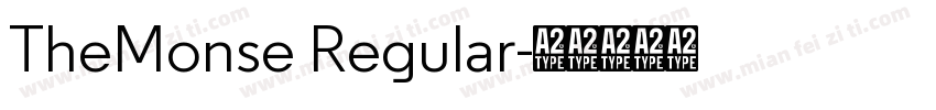 TheMonse Regular字体转换